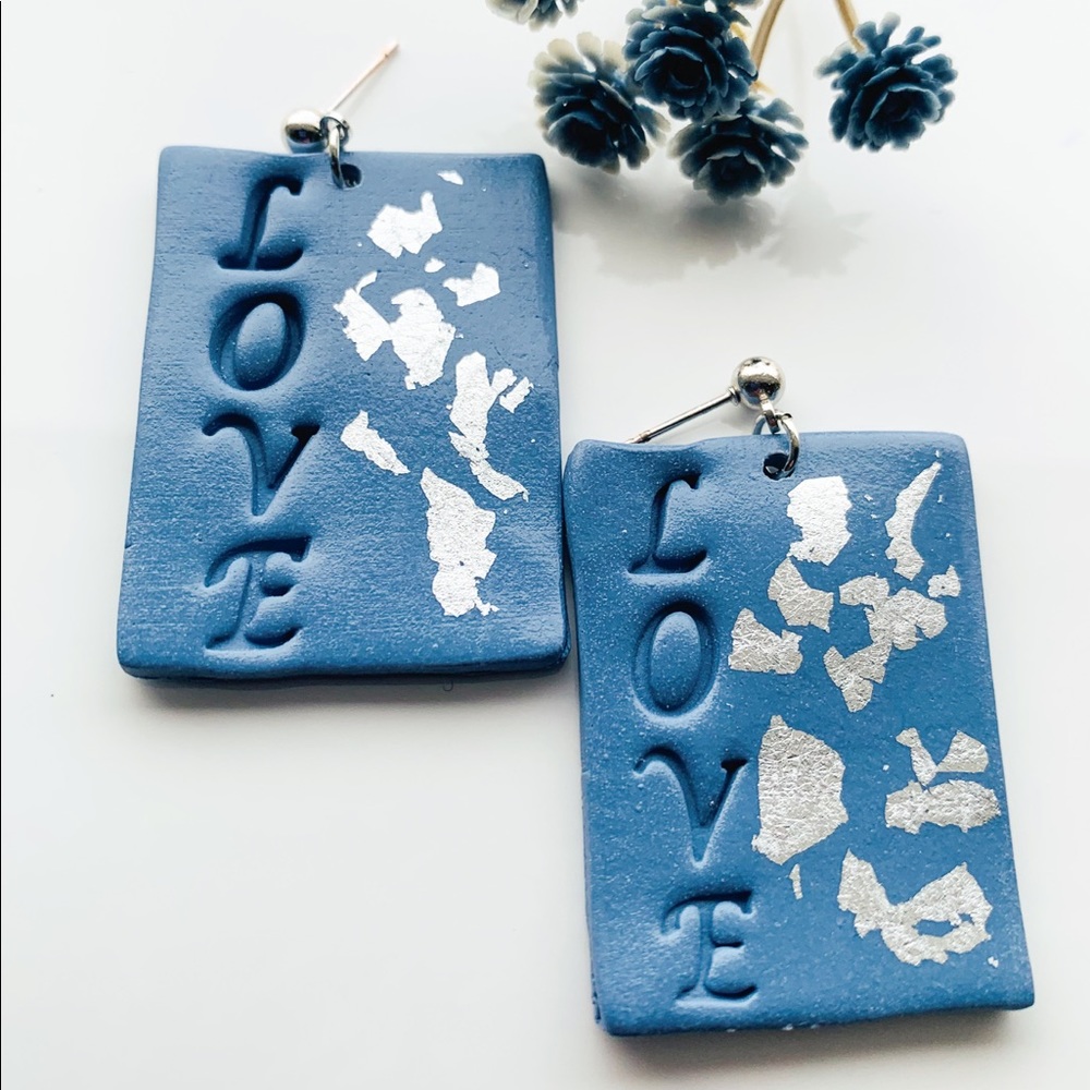 Blue Love Earrings